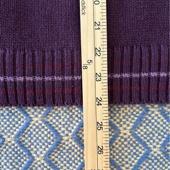 Casual Corner Annex Purple Snowflake Zip Up Sweater - Picture 10 of 11